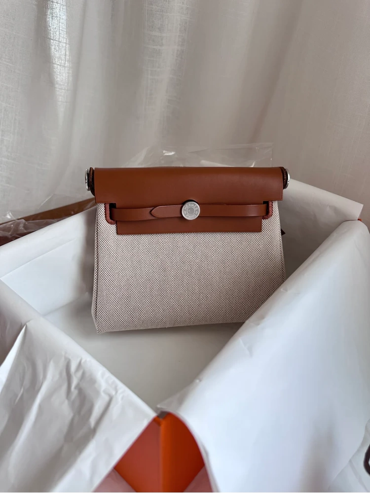 MINI HERBAG Ecru/Beige/Fauve PHW