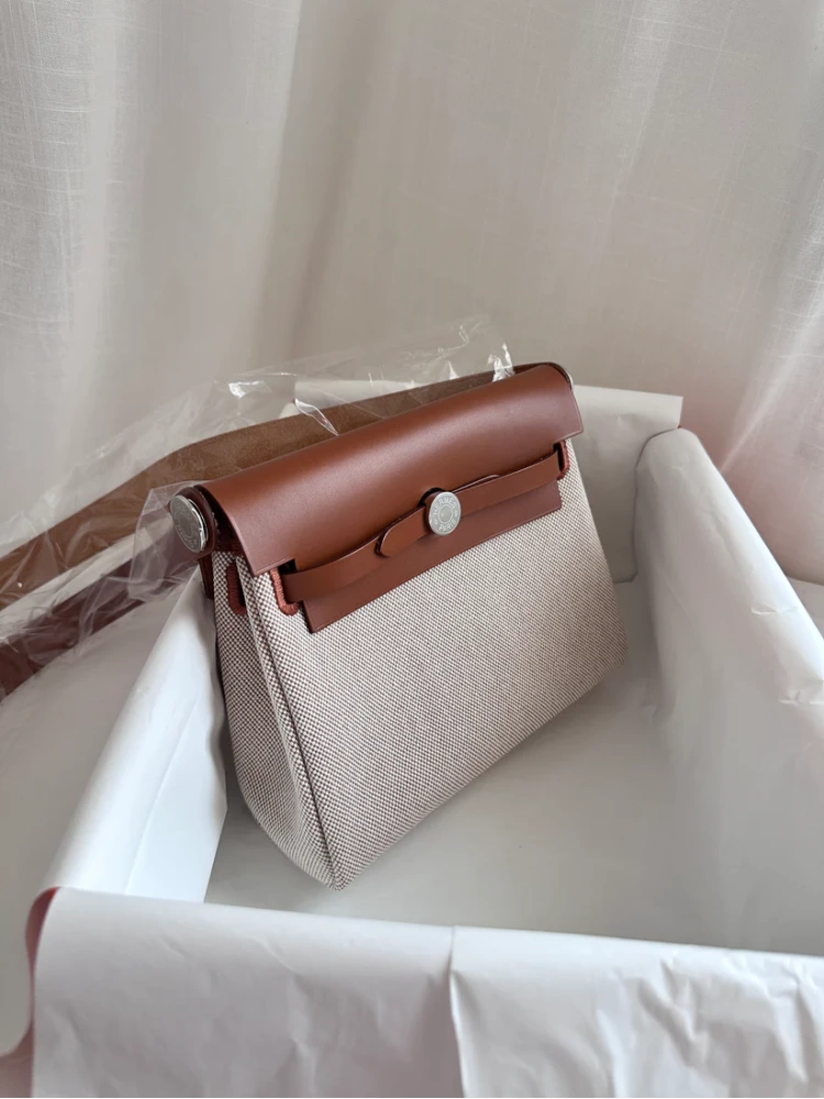 MINI HERBAG Ecru/Beige/Fauve PHW