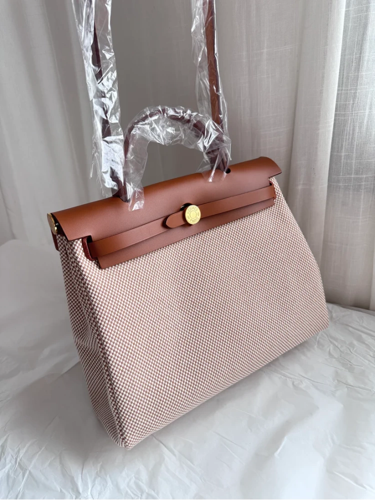 HERBAG 31 Ecru/Beige/Fauve GHW