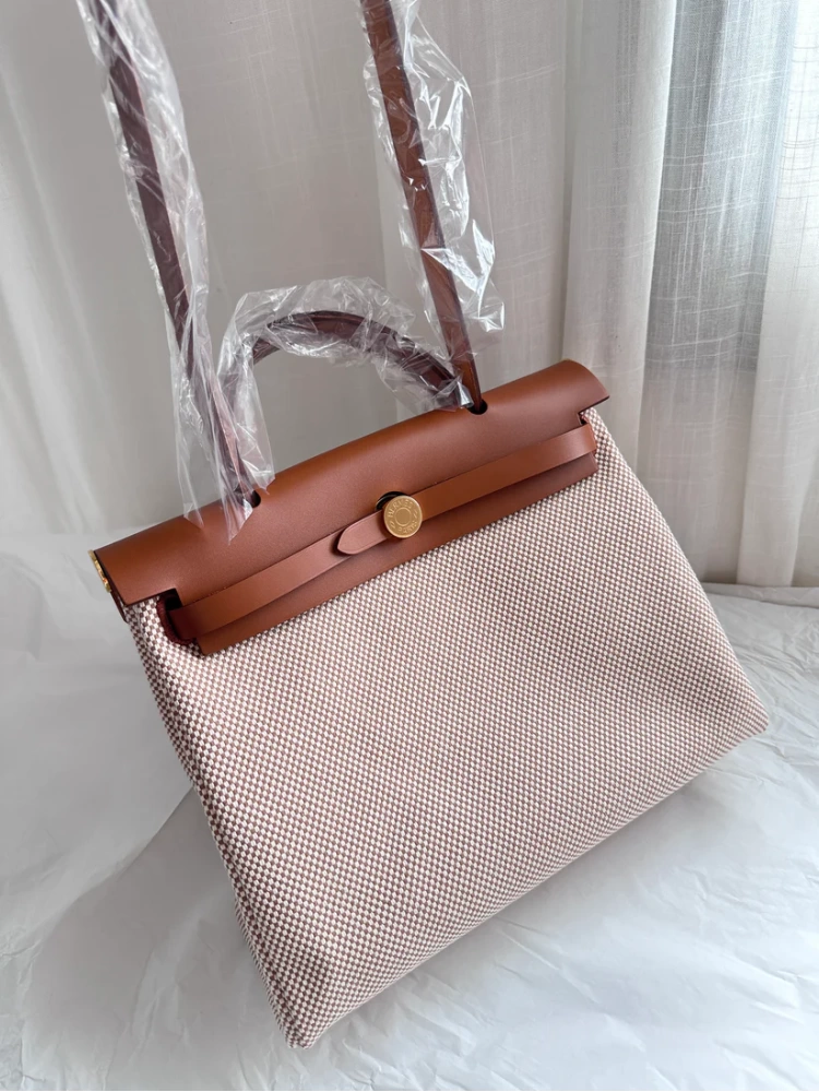 HERBAG 31 Ecru/Beige/Fauve GHW