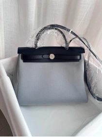 HERBAG 31 Gris Pantin/Blue Indigo PHW
